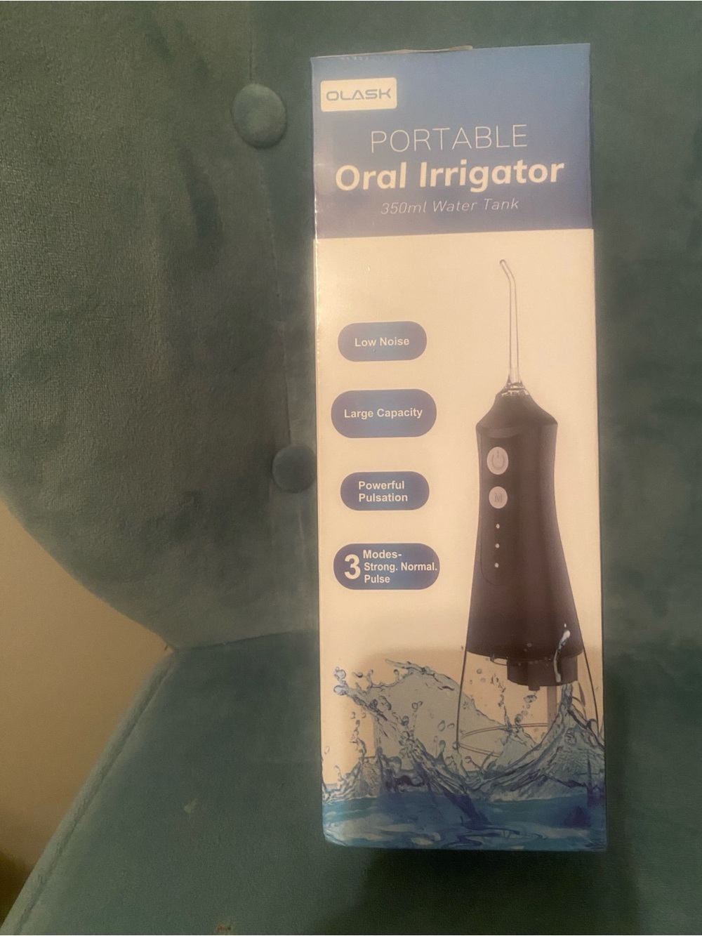 OLASK Portable Oral Irrigator - Navy Blue